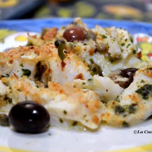 Baccalà gratinato al forno